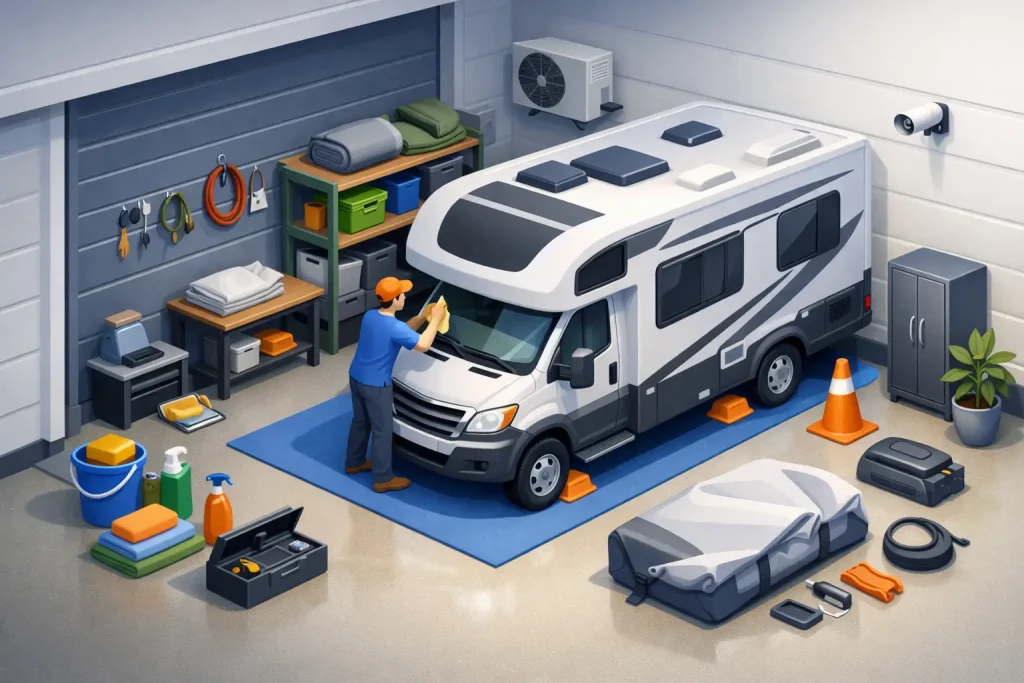 How to Prepare RV Storage Before You Park It