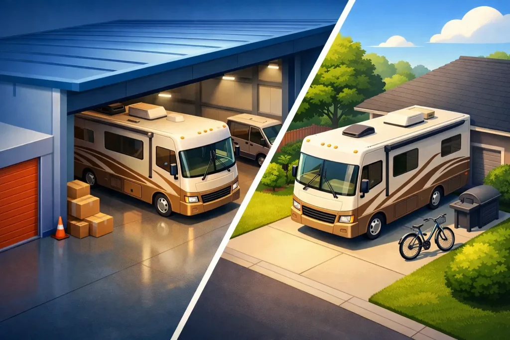 RV Storage Versus Driveway Storage Explained