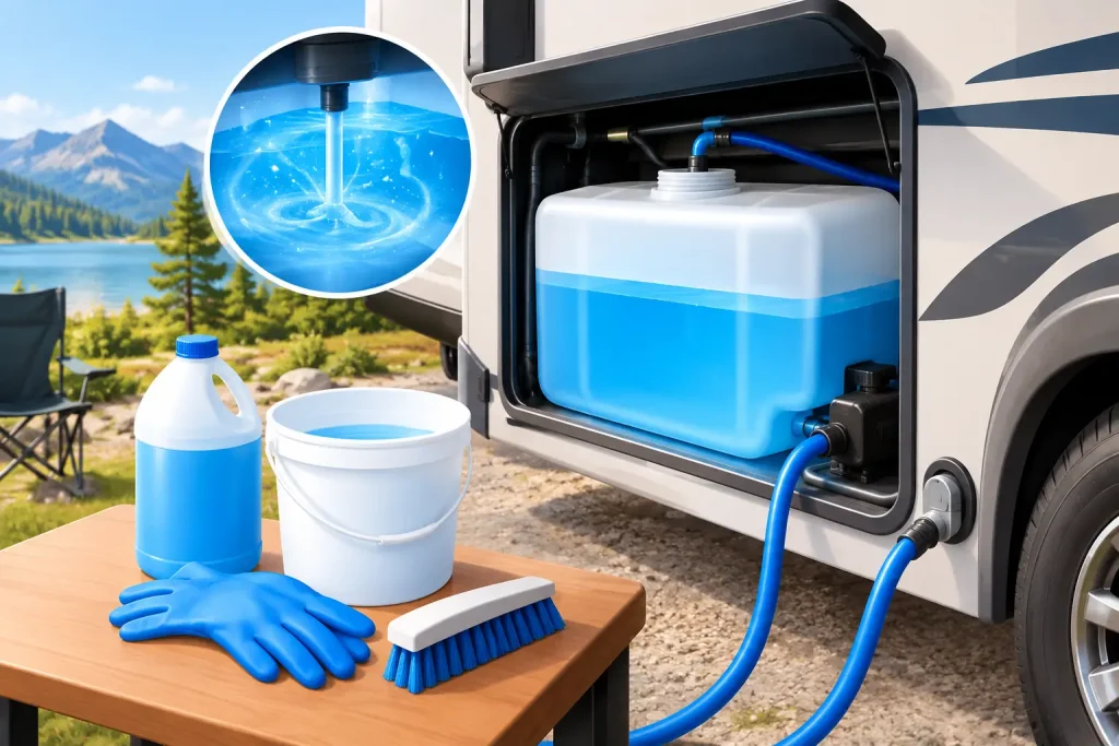 How to Sanitize RV Freshwater Tanks Safely